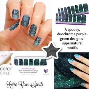 Color Street “Raise Your Spirits” Duochrome  Halloween. Rare HTF 🦄 Retired